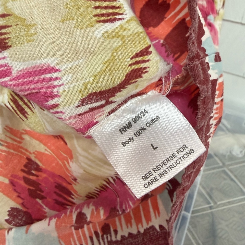 House Of Harlow 1960 Zoey Khaki pink red Floral Print Smocked Maxi Dress EUC - Picture 7 of 7